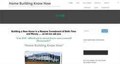 Desktop Screenshot of homebuildingknowhow.com